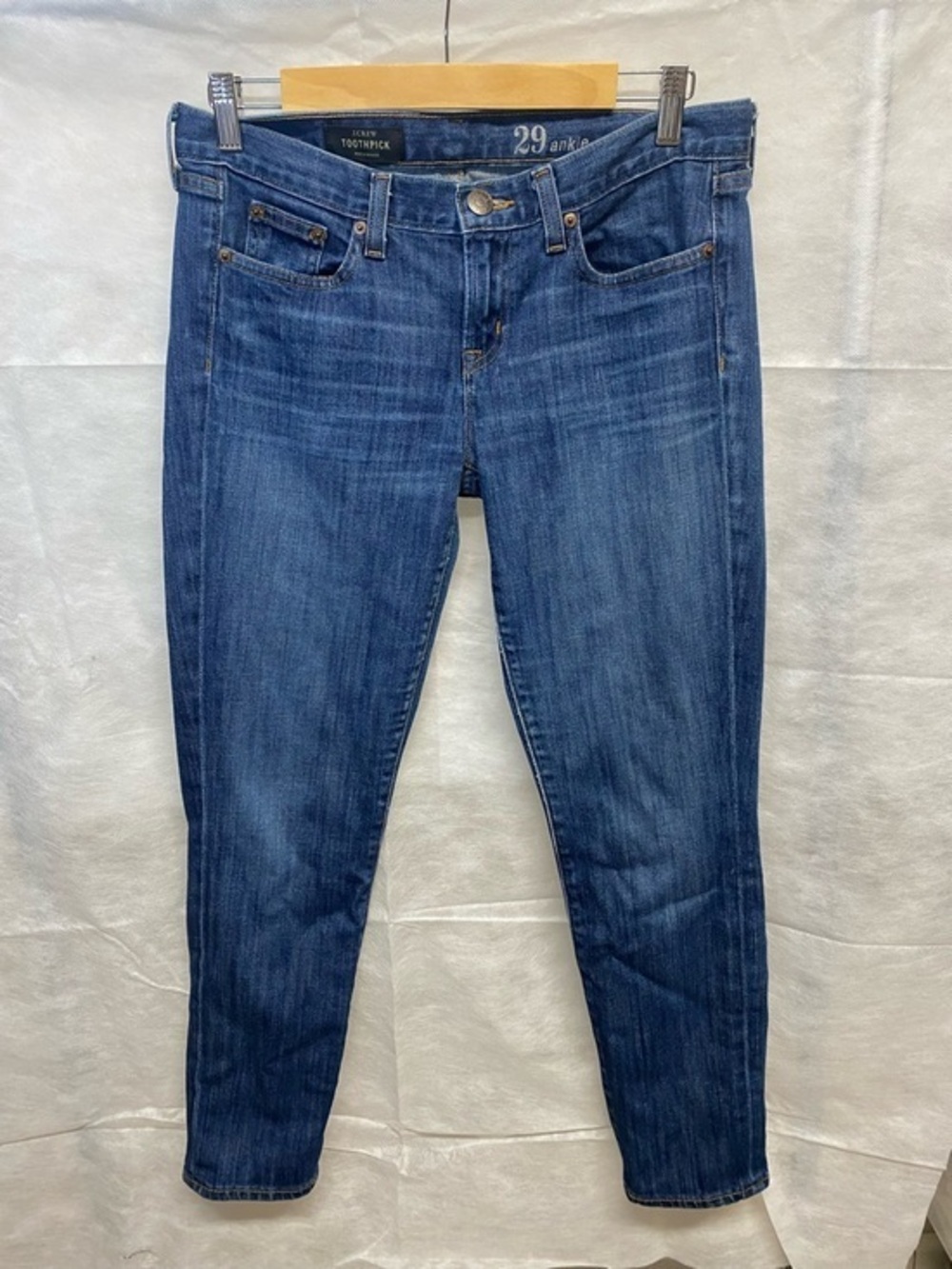 J. Crew Toothpick Ankle Skinny Jeans - Dark Blue